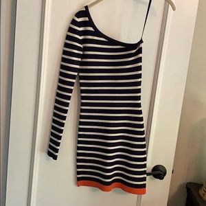 BCBG bondage one arm dress